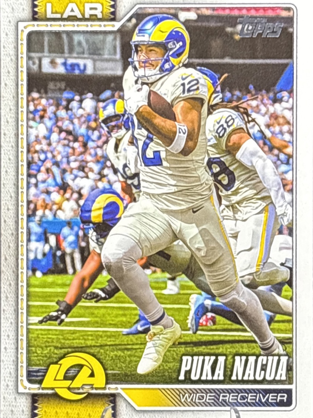Topps Puka Nacua Rams Football Card